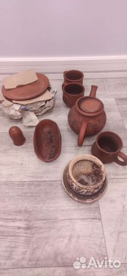 Набор глиняной посуды