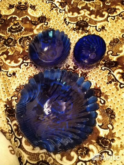 Тарелка цветное стекло СССР