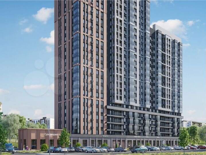 4-к. квартира, 93,4 м², 2/22 эт.