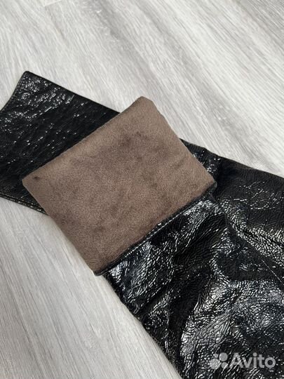 Перчатки утепленные кожзам