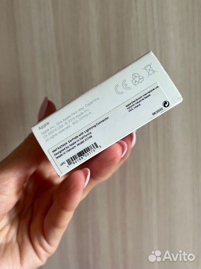 Наушники apple earpods lightning