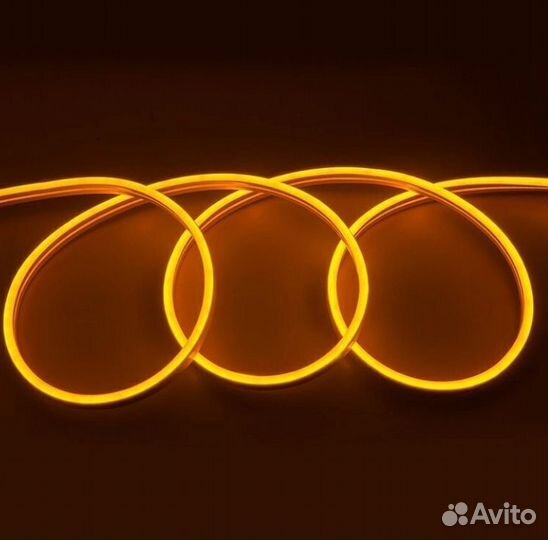 Неон силикон оранжевый