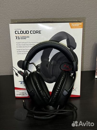 Игровые наушники hyperx cloud core 7.1