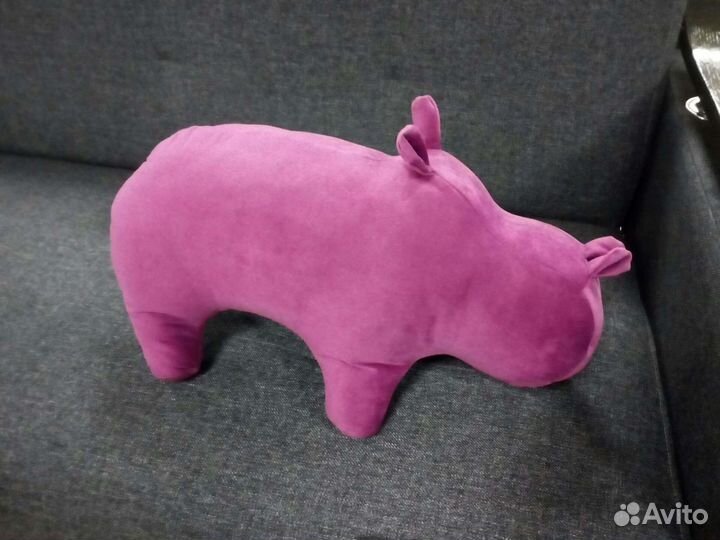Мягкий бегемот декоративный