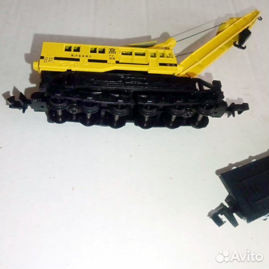 Паровозы, тепловоз, кран к жд на 9мм