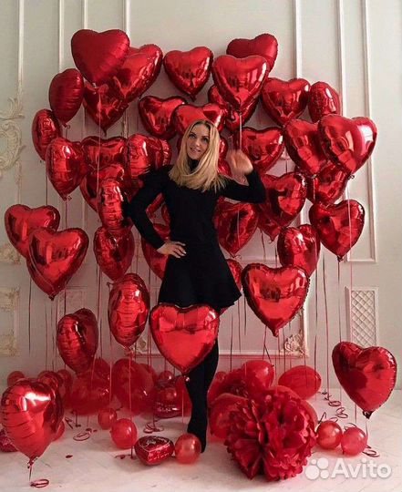 Шарики на День влюблённых