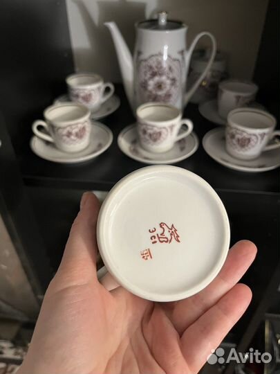 Кофейный сервиз фарфор СССР