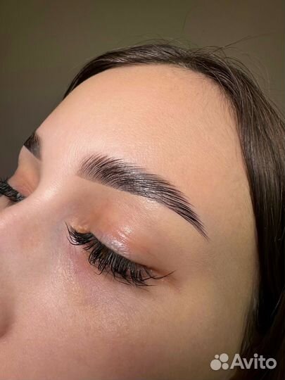 Окрашивание, долговременная укладка бровей