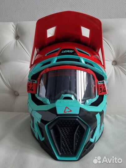 Кроссовый Мотошлем с очками Leatt Moto 7.5 Fuel