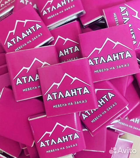 Шоколад с логотипом, шоколадная визитка