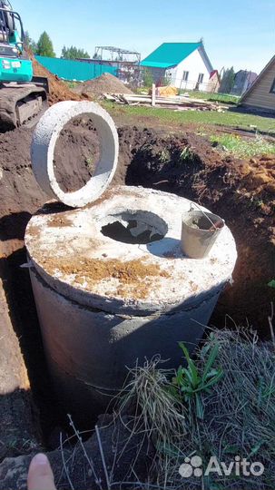 Канализация Выгребная с щебнем(дренаж)