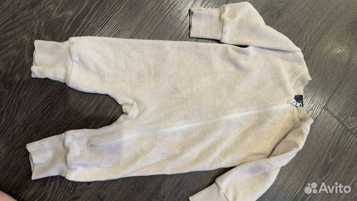 Mjolk комбинезон велюровый размер 68 серый