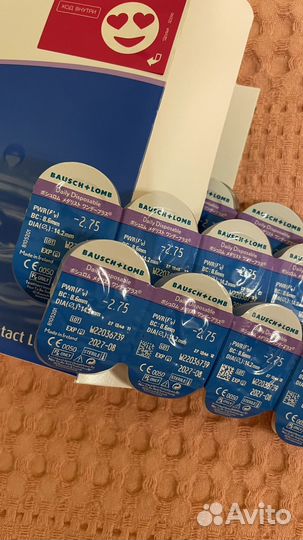 Линзы контактные Bausch&Lomb Softlens daily -2.75