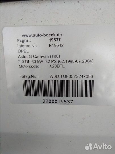 Разбор на запчасти Opel Astra G 1998-2005