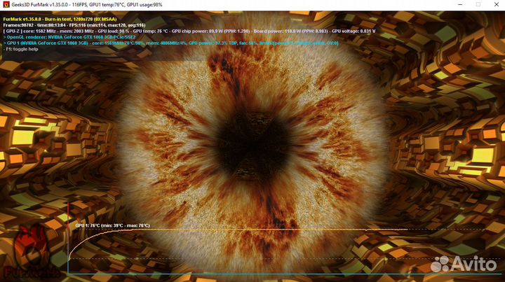 Видеокарта palit gtx1060 stormx 6GB