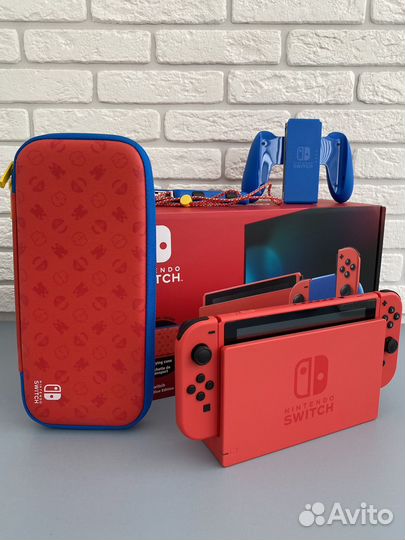 Nintendo switch rev 2 Mario Edition (как новый)