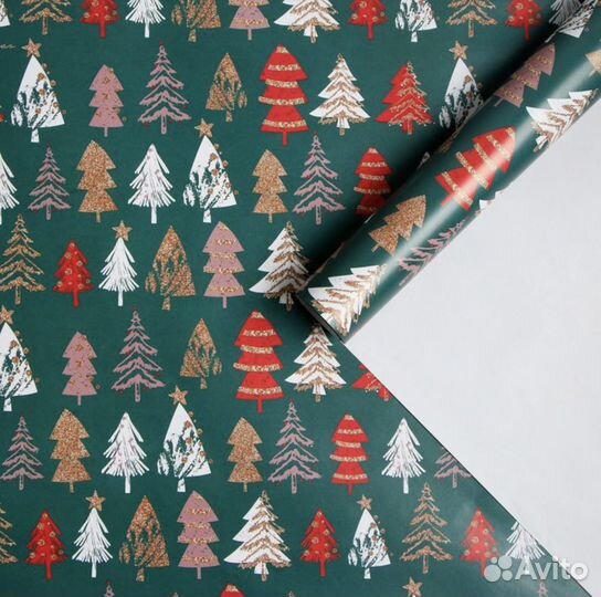Упаковочная бумага для подарков новогодняя