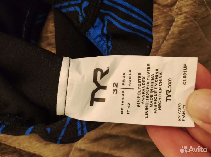 Купальник TYR женский новый слитный 32