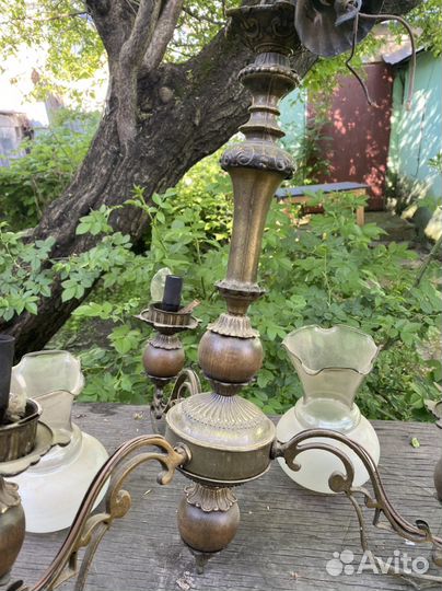 Бронзовая люстра СССР