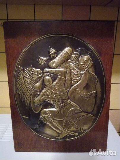 Картина чеканная. Поединок