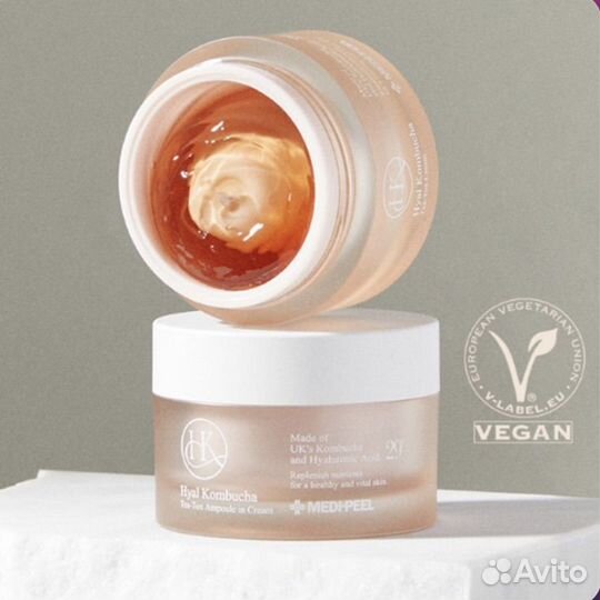 Крем для лица с комбучей Medi-peel hyal kombucha