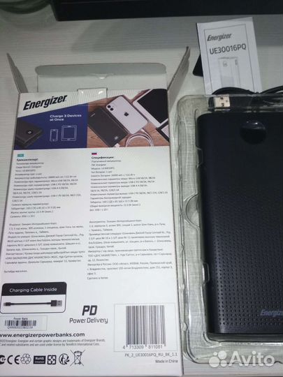 Повербанк 30000 Energizer