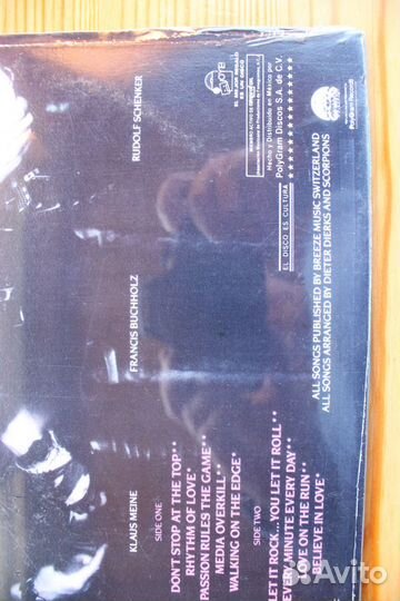 Scorpions Savage Amusement 1988 mexico 1st rare