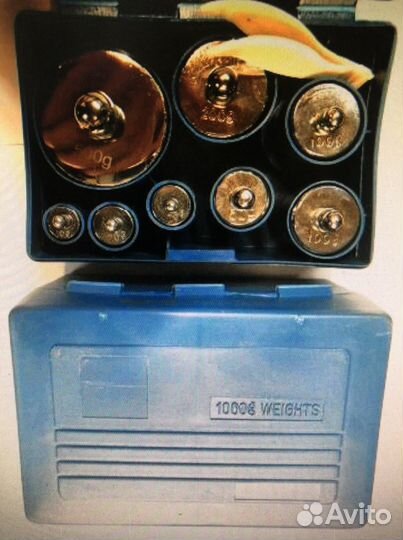 Набор гирь 10гр 20гр 50гр 100гр 200гр 500гр