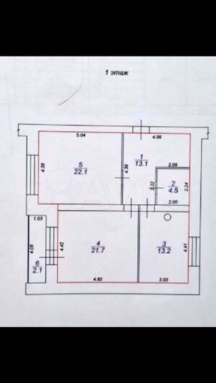 2-к. квартира, 77 м², 1/4 эт.