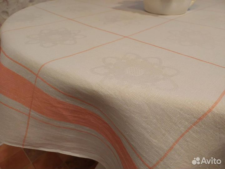 Скатерть льняная СССР новая