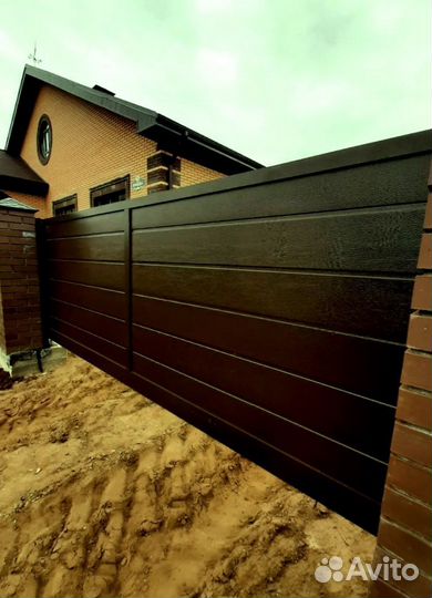 Секционные ворота под ключ