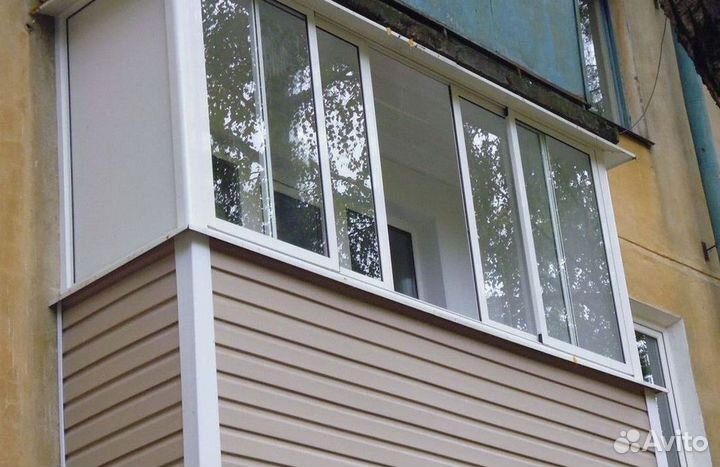 Пластиковый балкон с установкой