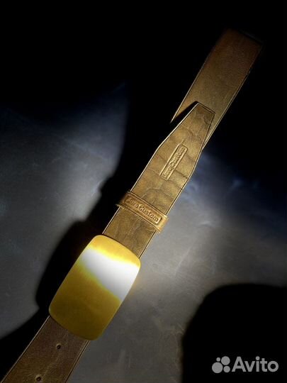 Ремень из натуральной кожи ручной работы