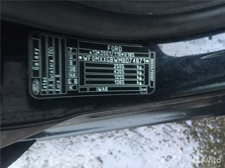 Разбор на запчасти Ford Galaxy