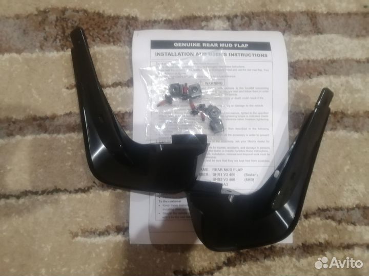 Новые брызговики задние Mazda 3 BM хэтчбек