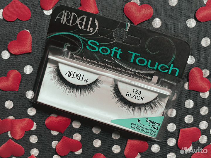 Накладные ресницы Ardell Soft Touch #153, чёрные