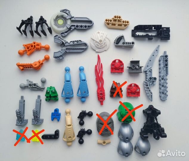 Lego bionicle (bohrok, toa) детали