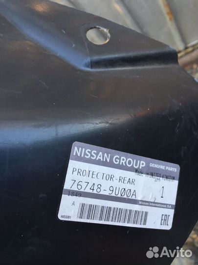 Пoдкpылoк задний правый Ниссaн Нoут Е11/06-13г/767