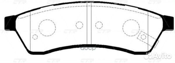 Ckkd-16 Колодки тормозные дисковые зад GK