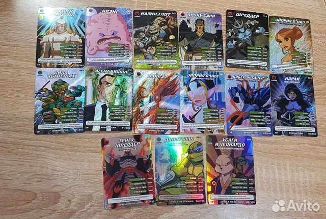 Карточки черепашки ниндзя