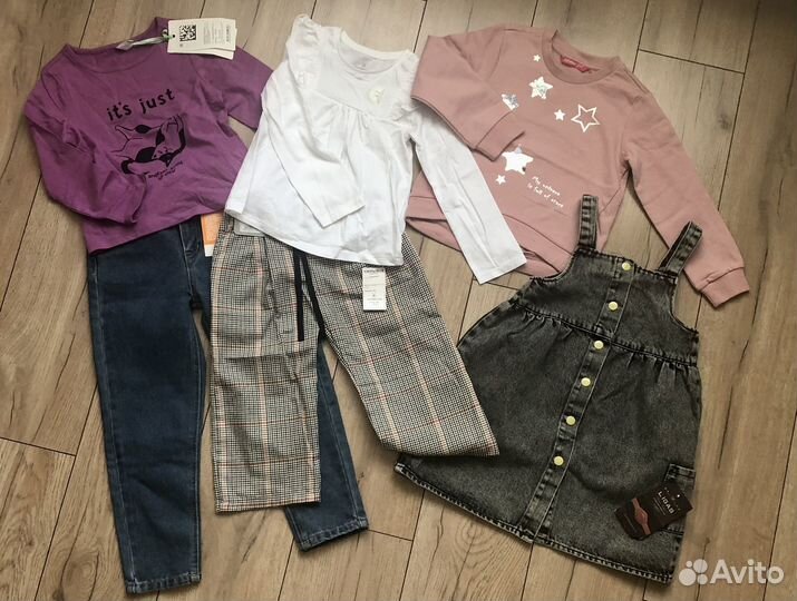 Пакет новых вещей на девочку 110-116