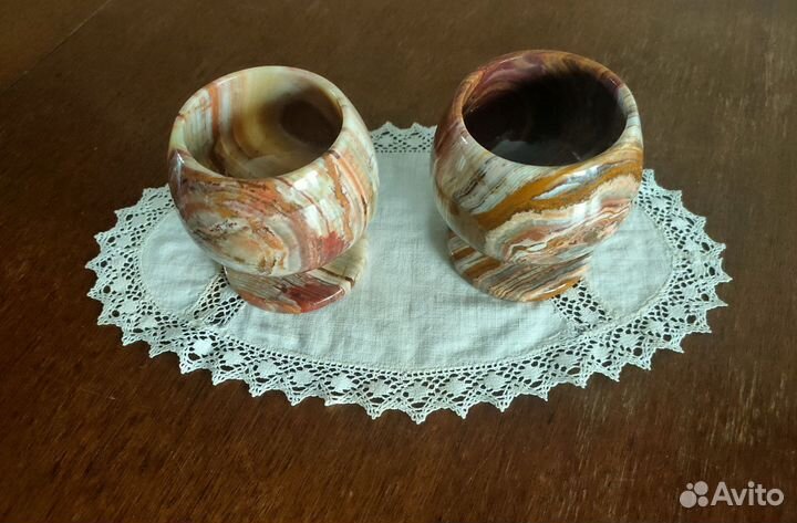 Бокалы из оникса 2 шт