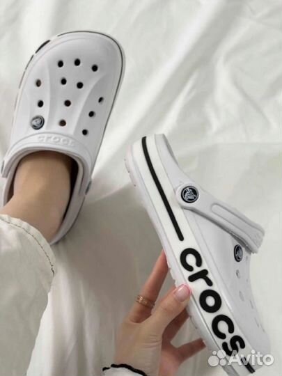 Crocs(Кроксы), (Крокс).белые