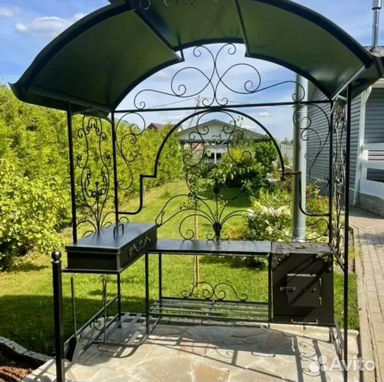 Мангал с печью