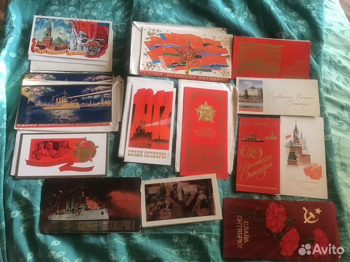 Открытки СССР 8 марта слава октябрю Ленин