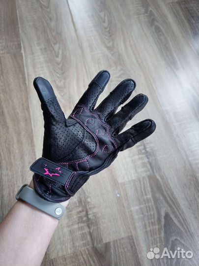 Мотоперчатки женские кожаные XS-M