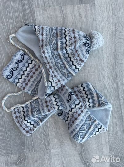 Комплект шапка, шарф