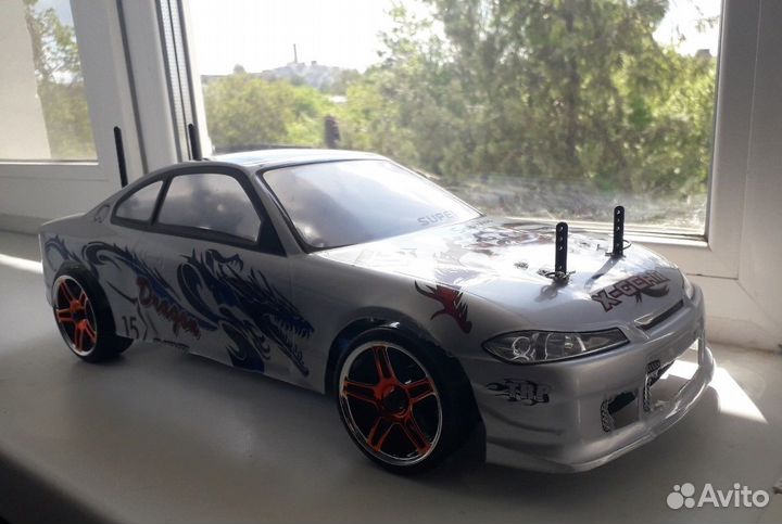 RC drift HSP Flying Fish дрифт