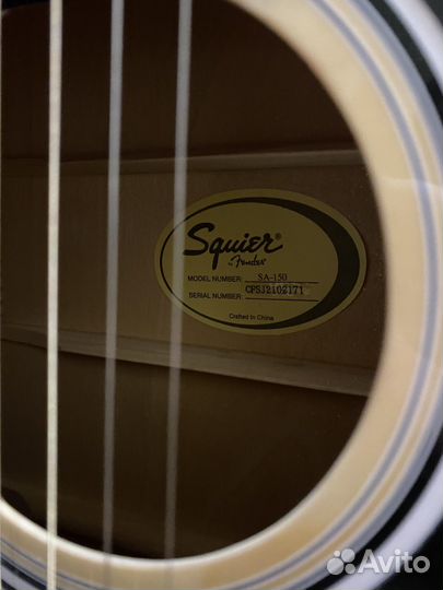 Акустическая гитара fender squier sa 150