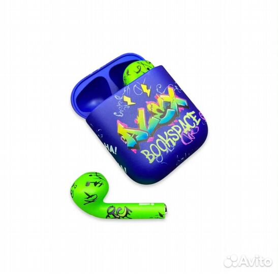 Apple AirPods, custom, аэрография